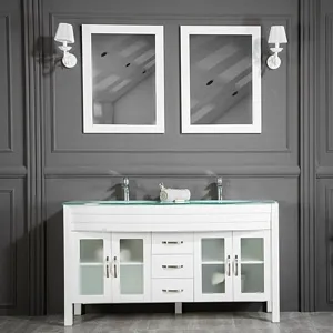 MDF, Gaia Classic Wall-Mounted MDF Bathroom Cabinet - 1 drawer