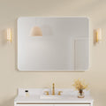 48 inch White Framed Bathroom Mirror - Bathroom Mirror For Wall