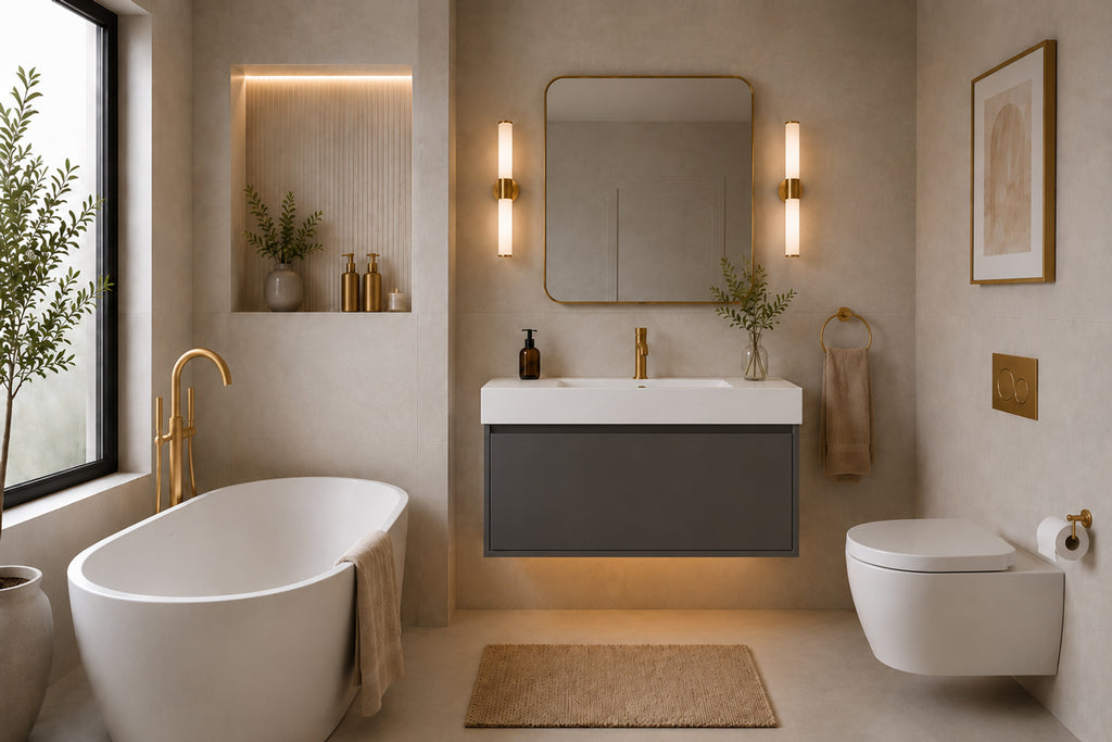 Gala Bathroom Cabinet - Dark Gray 39"