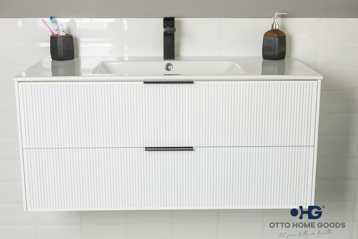Sorrento Bathroom Cabinet - White 36" - 2