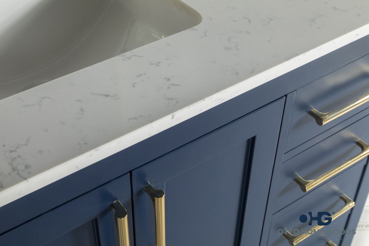 Ashley Bathroom Cabinet - Navy Blue 36" - 2