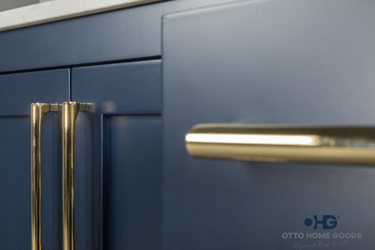 Ashley Bathroom Cabinet - Navy Blue 36" - 4