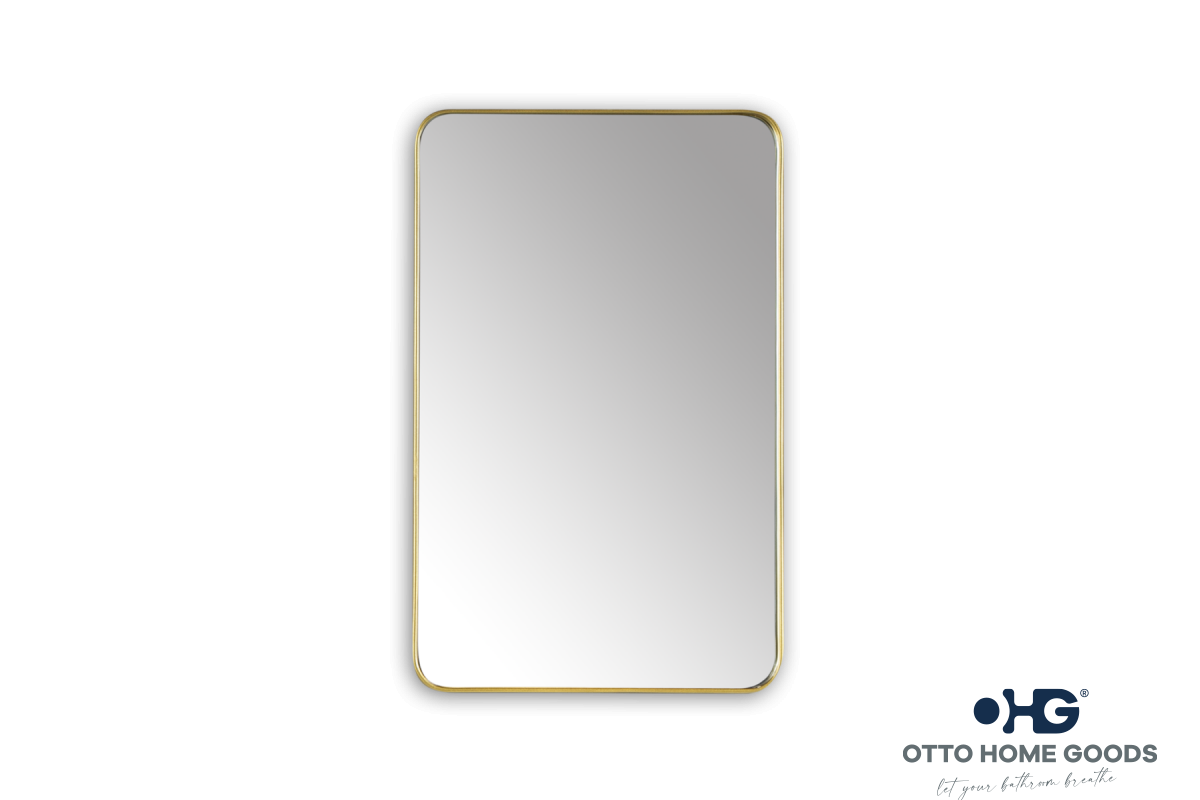 20" x 32" Rectangular Gold Mirror