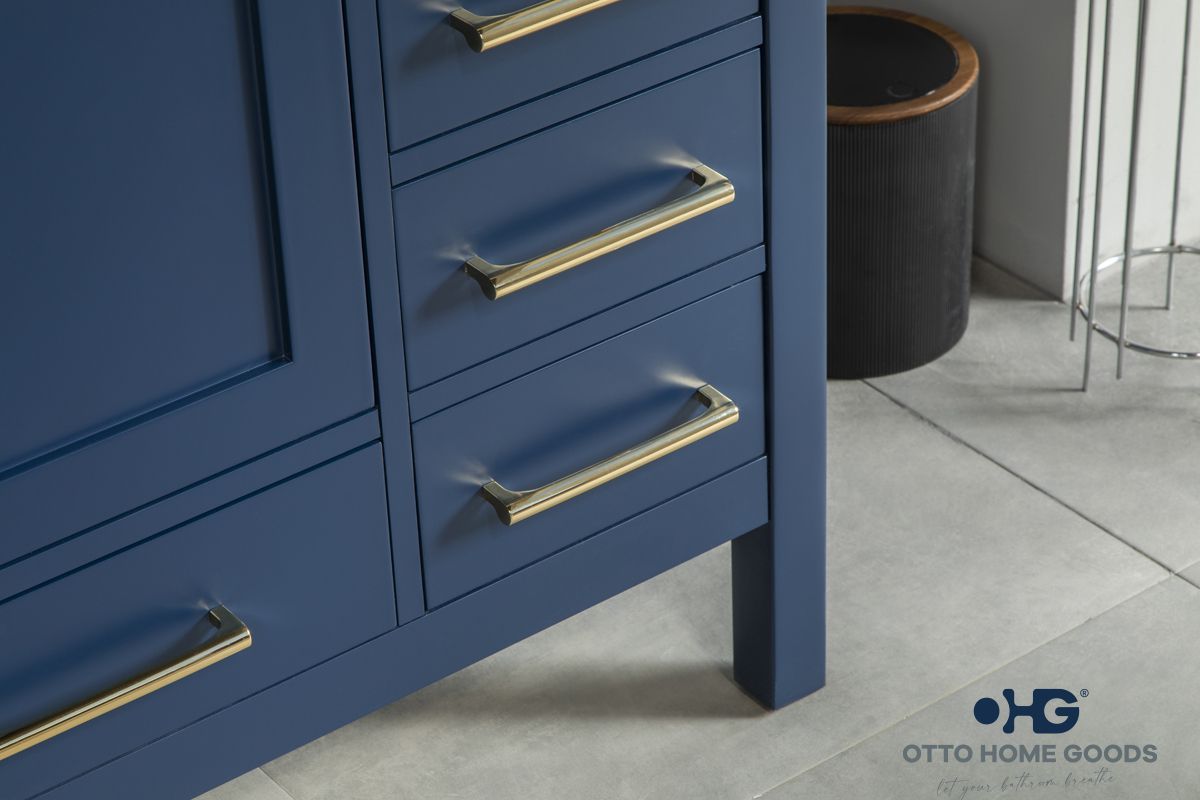 Ashley Bathroom Cabinet - Navy Blue 42" - 6