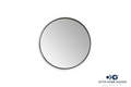 24" Round Black Mirror