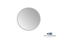 Asu Elegance: 20" Gold-Framed Round Mirror