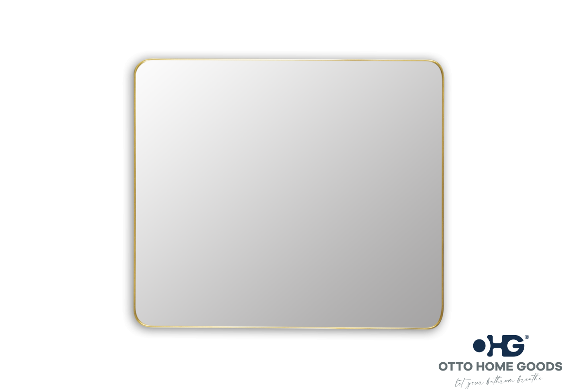 30" x 36" Rectangular Gold Mirror