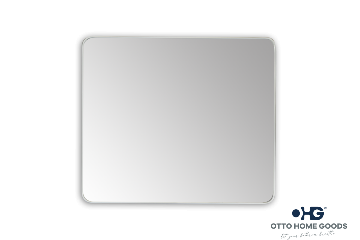 30" x 36" Rectangular White Mirror