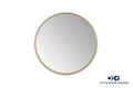 30" Round Gold Mirror