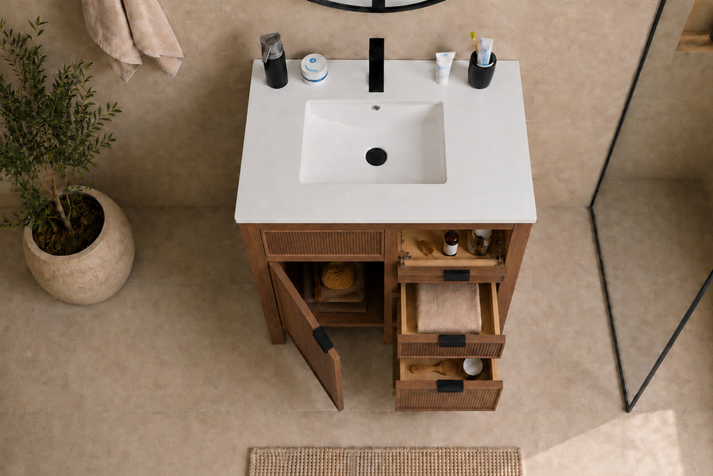 Catalina Bathroom Cabinet - Walnut 30" - 4