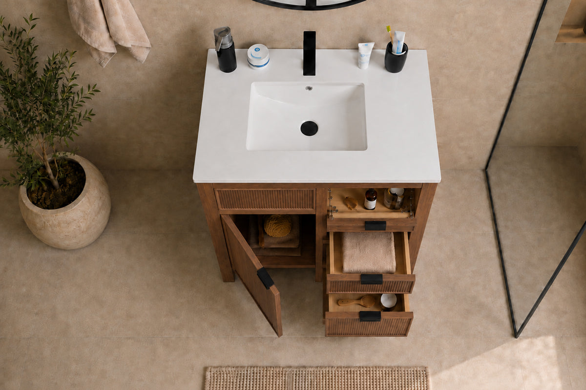 Catalina Bathroom Cabinet - Walnut 30" - 4