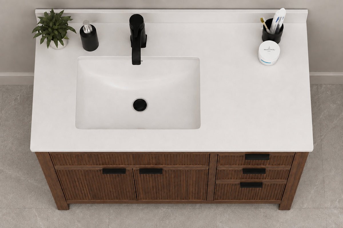 Catalina Bathroom Cabinet - Walnut 36" - 2