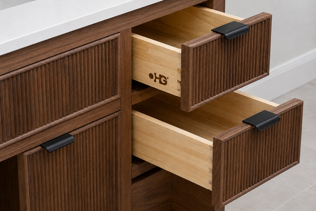 Catalina Bathroom Cabinet - Walnut 60" - 4