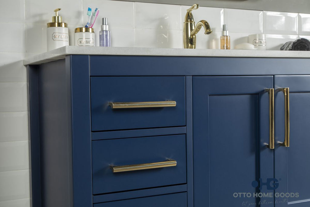 Ashley Bathroom Cabinet - Navy Blue 48" - 3