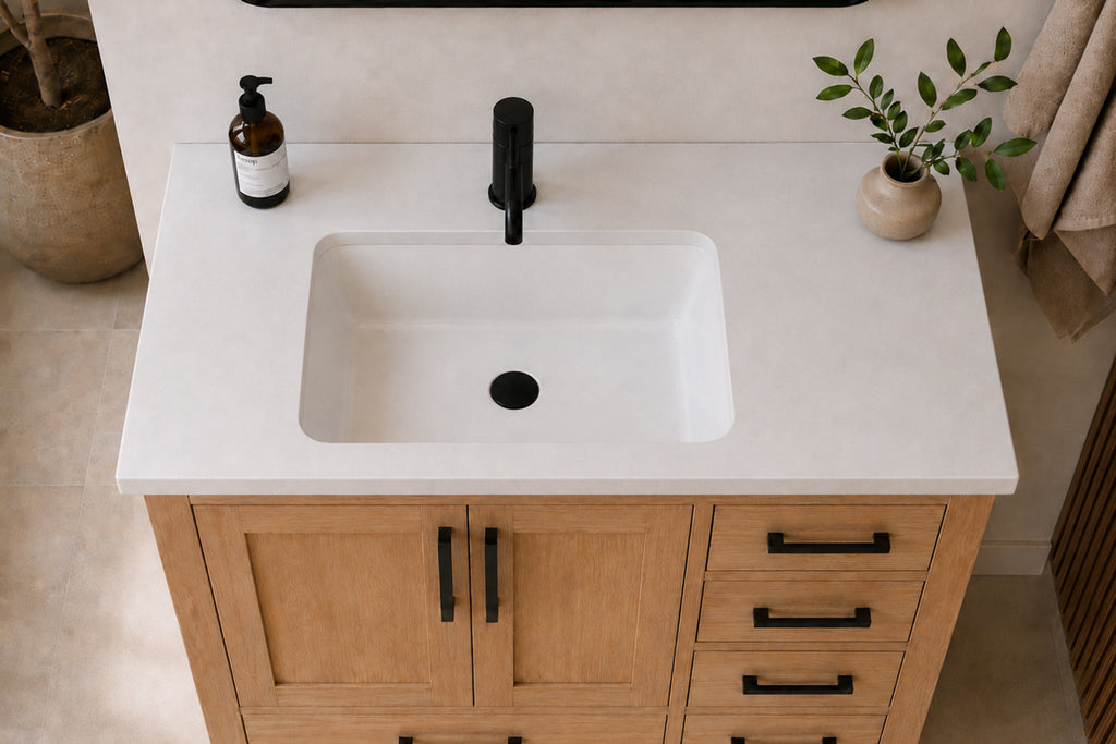 Ashley Bathroom Cabinet - Natural Oak 36" - 4