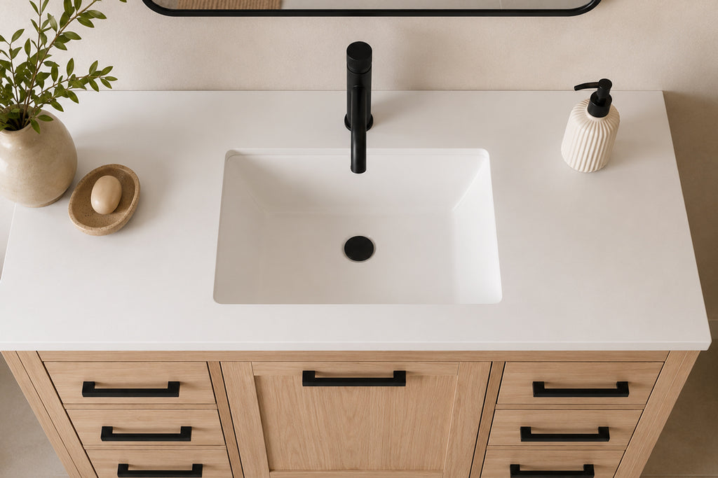 Ashley Bathroom Cabinet - Natural Oak 42" - 2