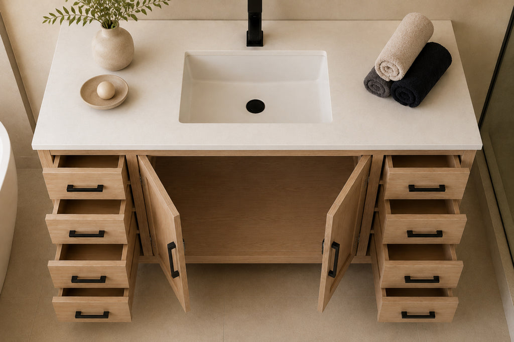 Ashley Bathroom Cabinet - Natural Oak 48" - 4