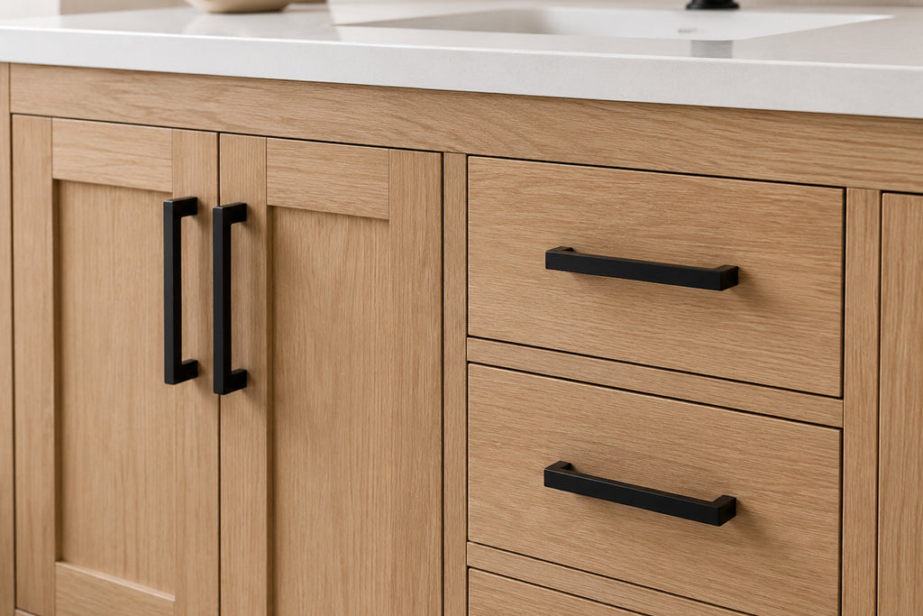 Ashley Bathroom Cabinet - Natural Oak 60" - 4