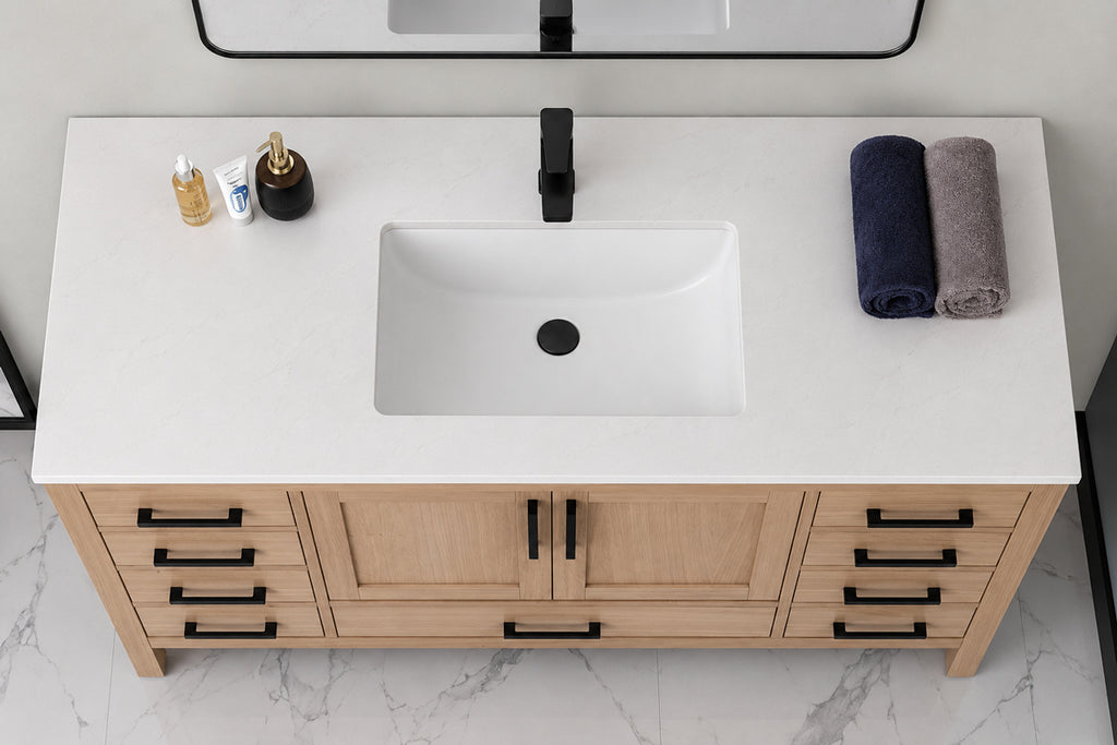 Ashley Bathroom Cabinet - Natural Oak 60" Single - 2