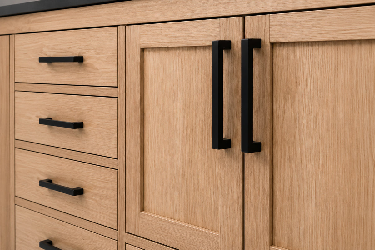 Ashley Bathroom Cabinet - Natural Oak 60" Single - 3