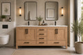 Ashley Bathroom Cabinet - Natural Oak 72"