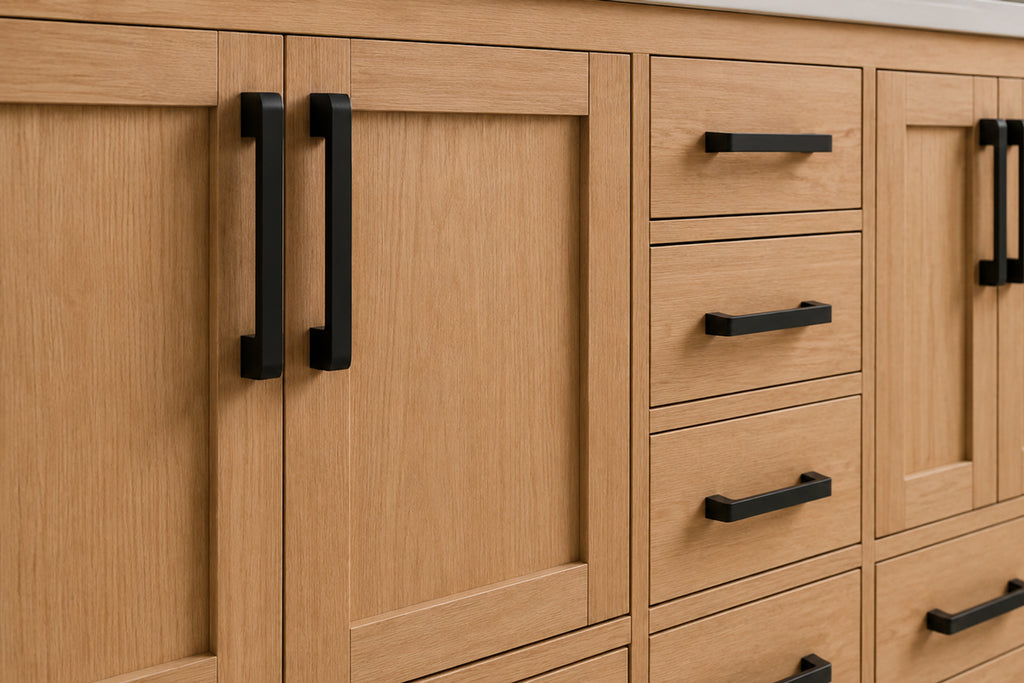 Ashley Bathroom Cabinet - Natural Oak 72" - 4
