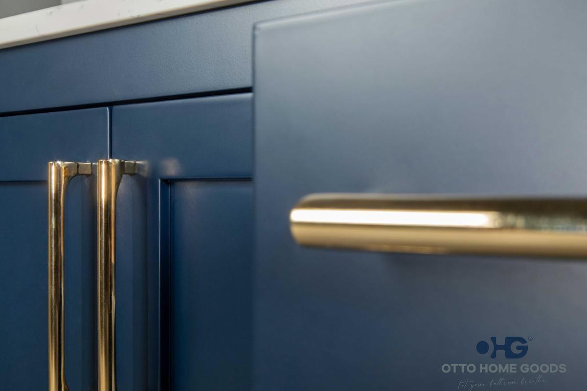 Ashley Bathroom Cabinet - Navy Blue 60" Single - 2
