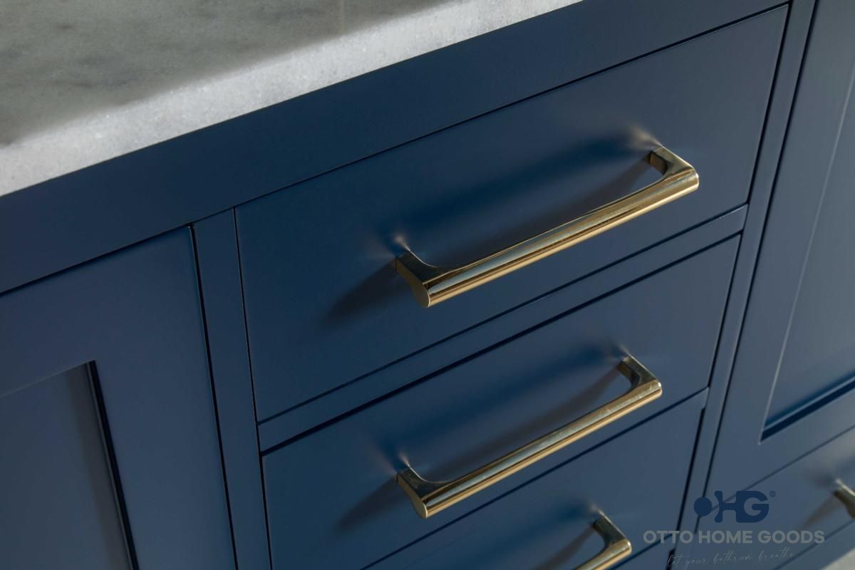 Ashley Bathroom Cabinet - Navy Blue 60" Single - 3