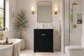 Aria Bathroom Cabinet - Black 24"