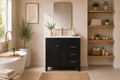 Aria Bathroom Cabinet - Black 36"