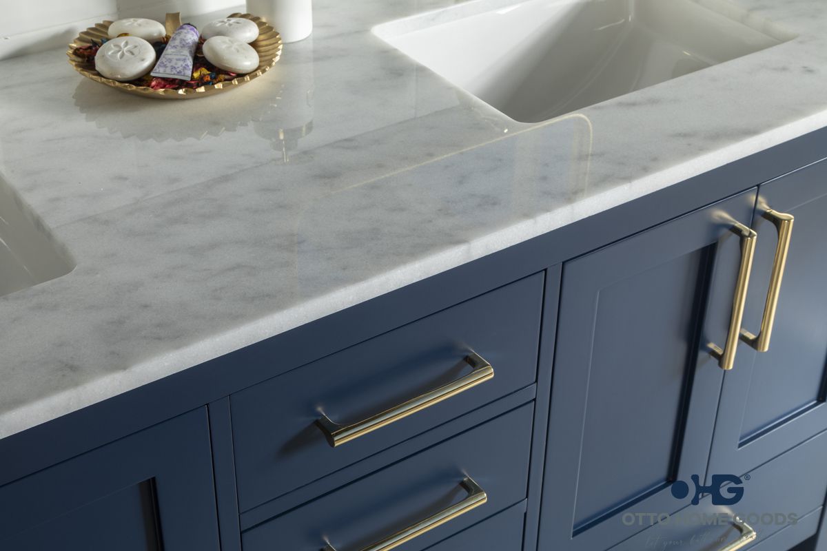 Ashley Bathroom Cabinet - Navy Blue 60" - 4