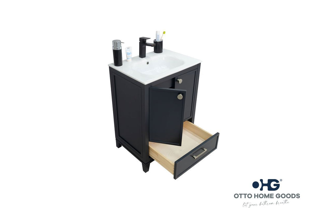 Frame Bathroom Cabinet - Dark Gray 24" - 2