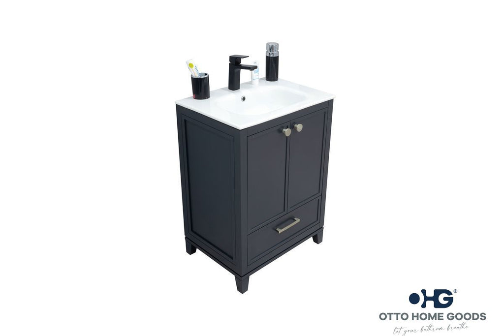 Frame Bathroom Cabinet - Dark Gray 24" - 3