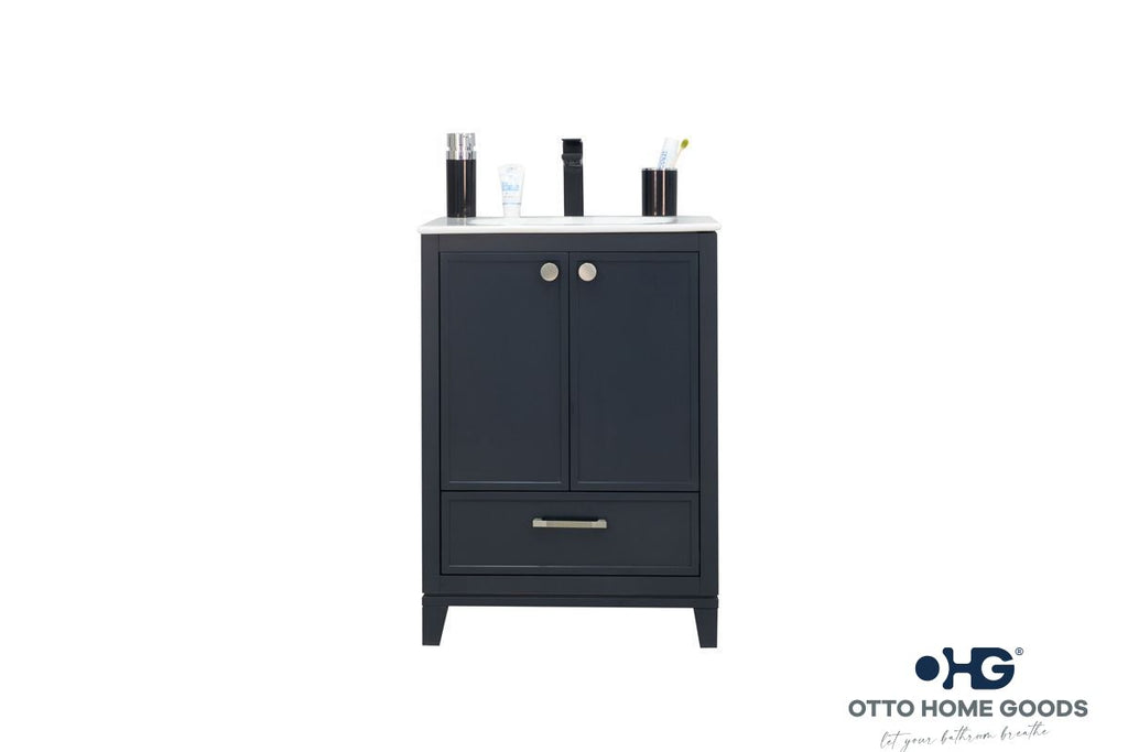 Frame Bathroom Cabinet - Dark Gray 24" - 6