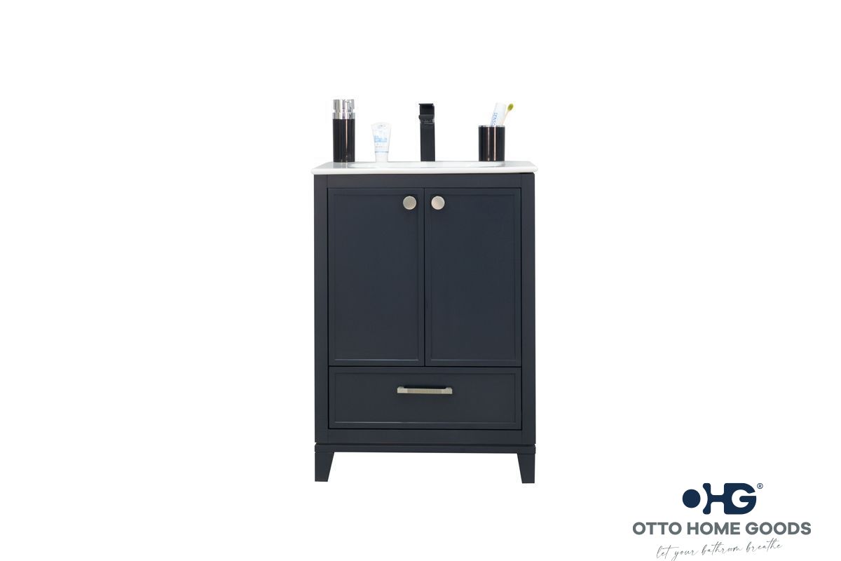Frame Bathroom Cabinet - Dark Gray 24" - 6