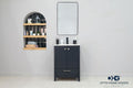 Frame Bathroom Cabinet - Dark Gray 24"