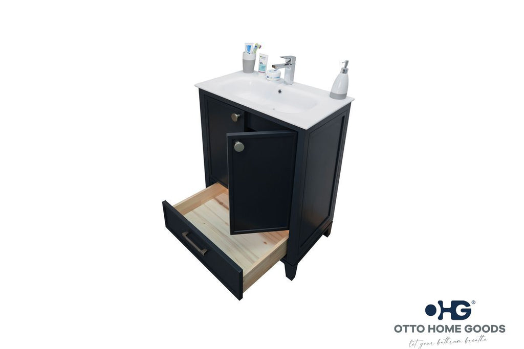 Frame Bathroom Cabinet - Dark Gray 24" - 4
