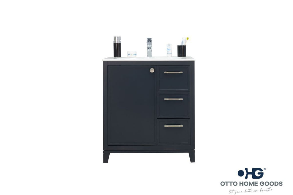 Frame Bathroom Cabinet - Dark Gray 30" - 7