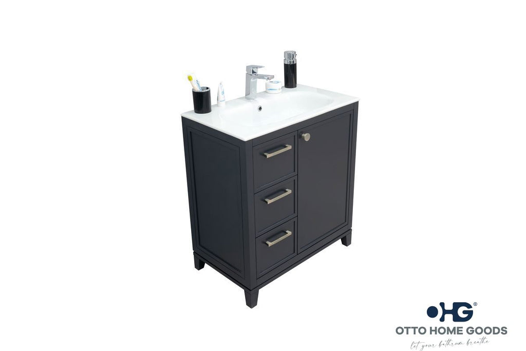 Frame Bathroom Cabinet - Dark Gray 30" - 3