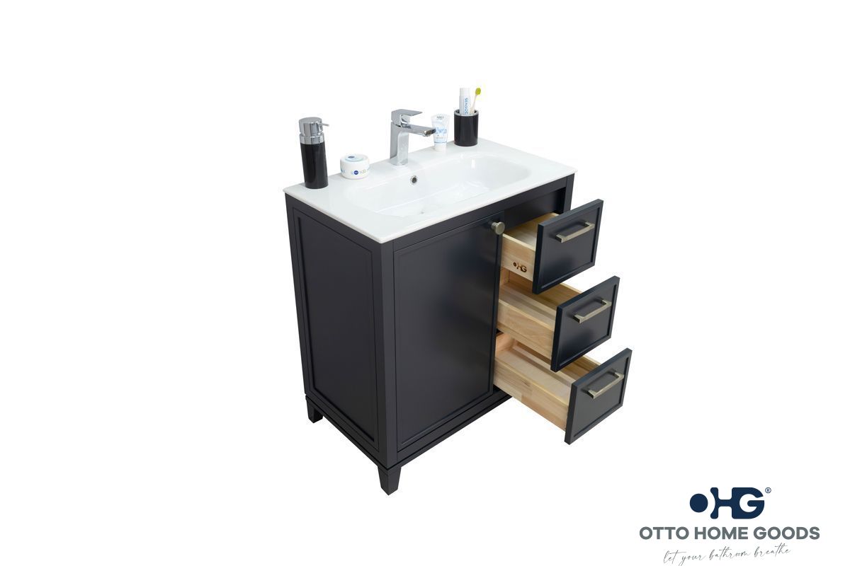 Frame Bathroom Cabinet - Dark Gray 30" - 2