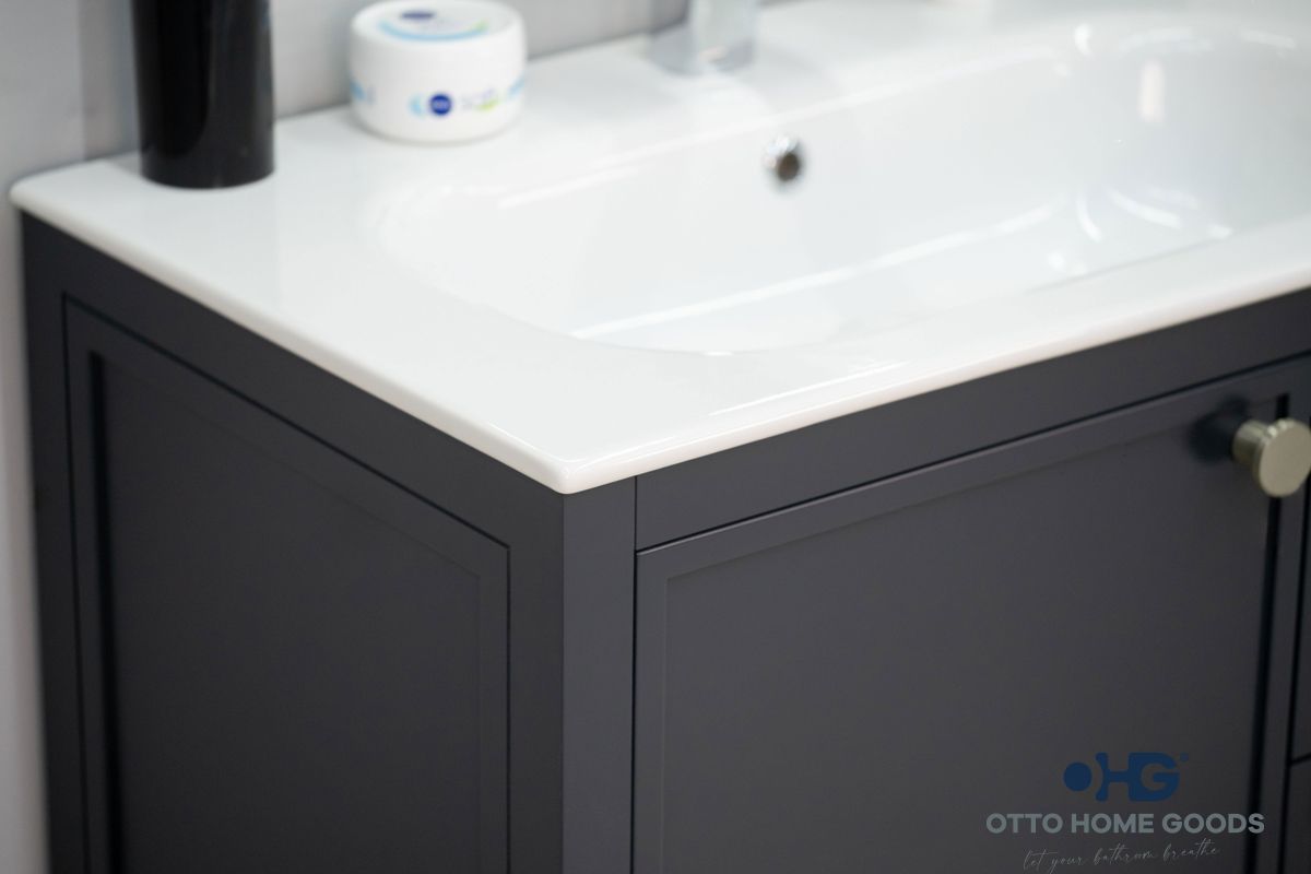 Frame Bathroom Cabinet - Dark Gray 30" - 5