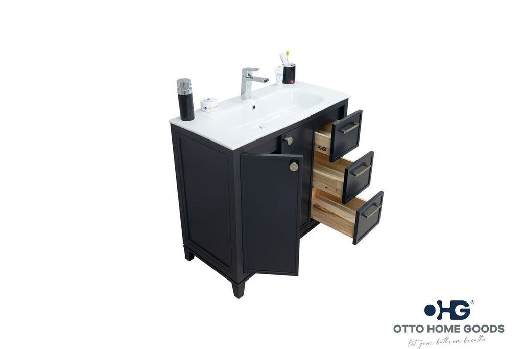 Frame Bathroom Cabinet - Dark Gray 36" - 2