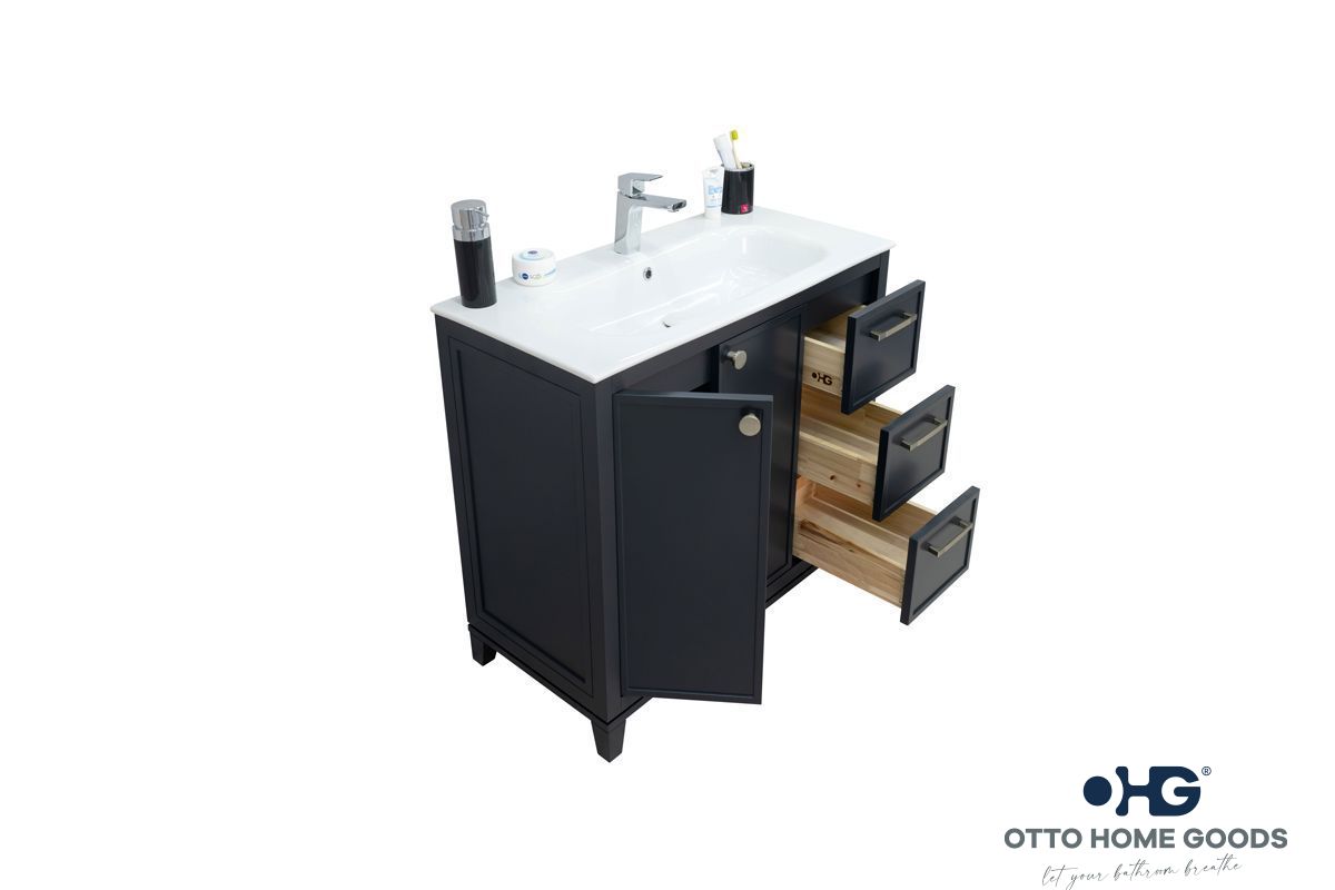 Frame Bathroom Cabinet - Dark Gray 36" - 2
