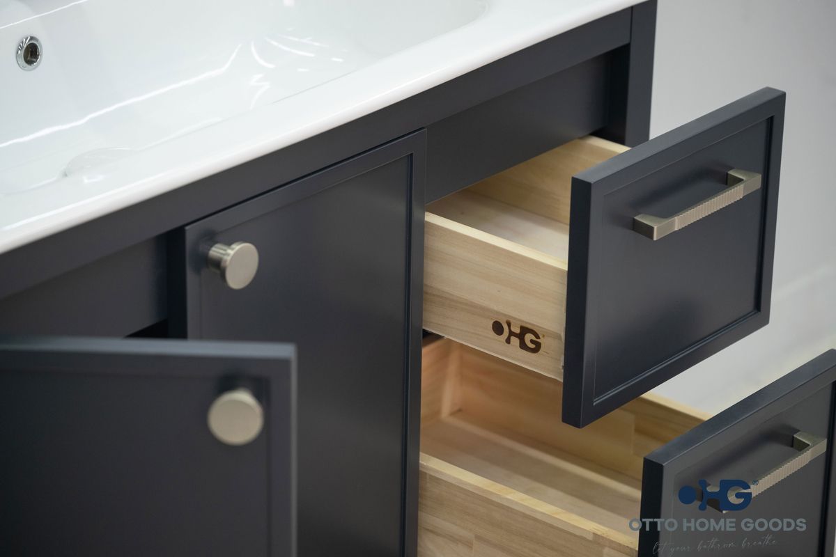 Frame Bathroom Cabinet - Dark Gray 36" - 7