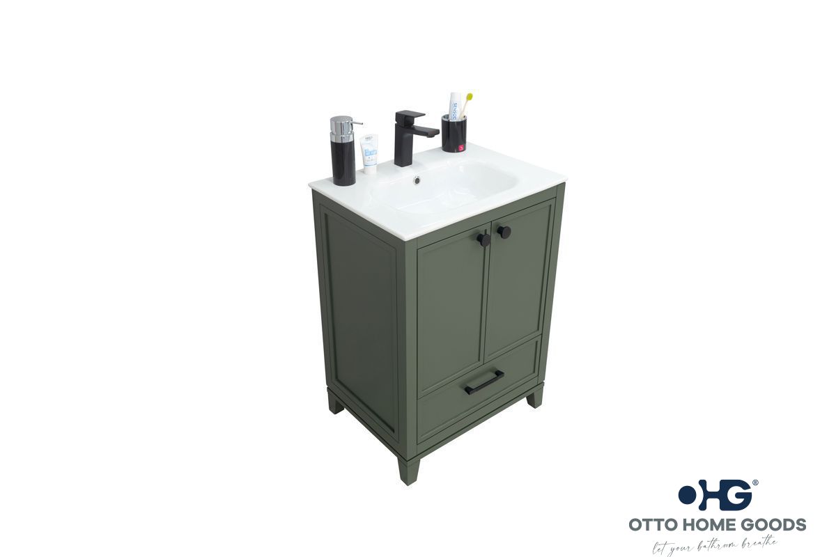 Frame Bathroom Cabinet - Pine Green 24" - 2
