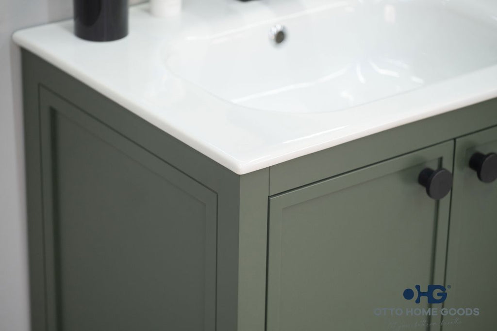 Frame Bathroom Cabinet - Pine Green 24" - 5