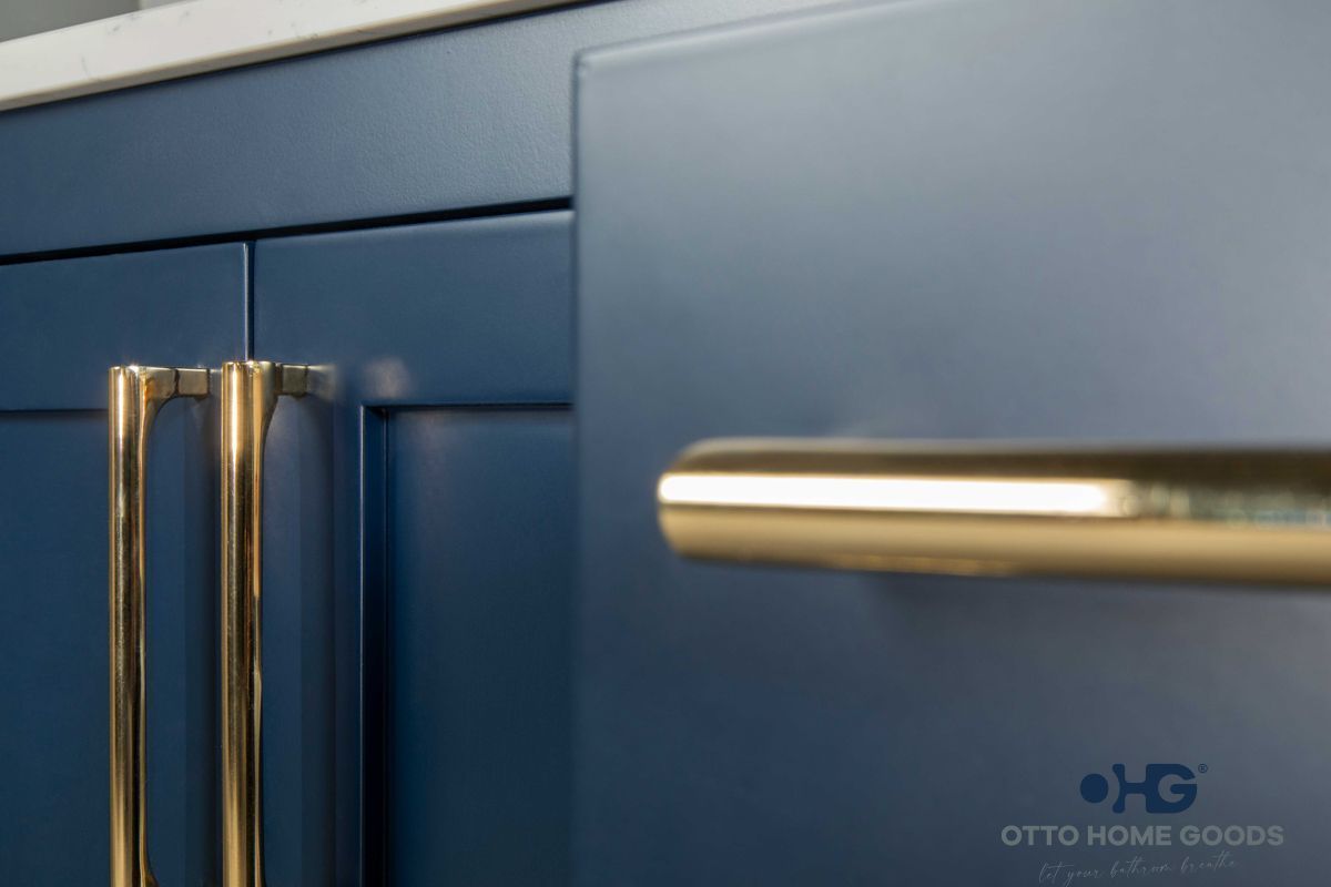 Ashley Bathroom Cabinet - Navy Blue 72" - 5