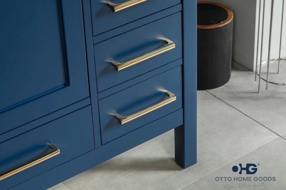 Ashley Bathroom Cabinet - Navy Blue 72" - 2