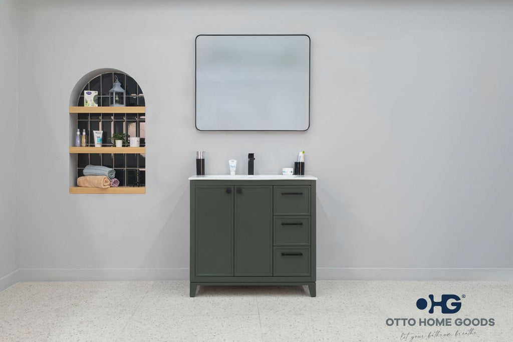 Frame Bathroom Cabinet - Pine Green 36"