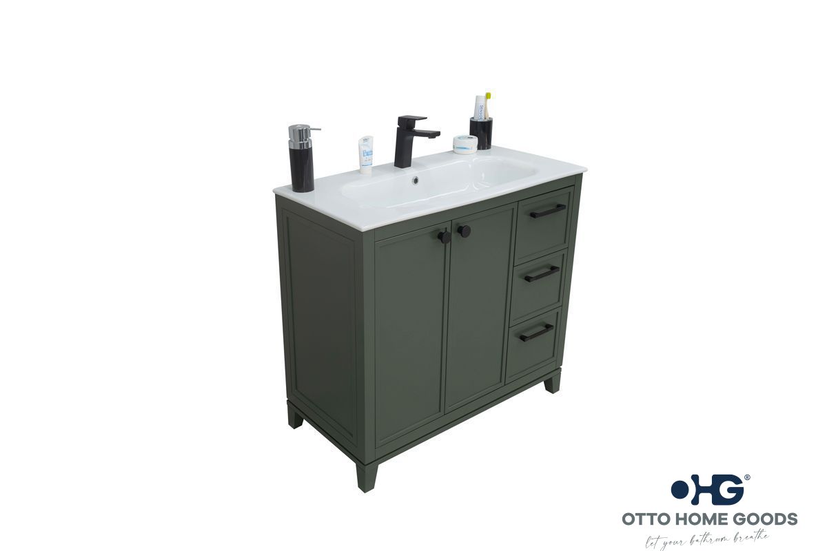 Frame Bathroom Cabinet - Pine Green 36" - 2